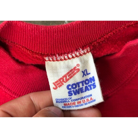 Vintage University Of Nebraska Huskers Crewneck Red Men's XL - Picture 4 of 7